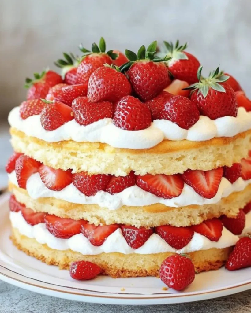 Strawberry Shortcake Cake

