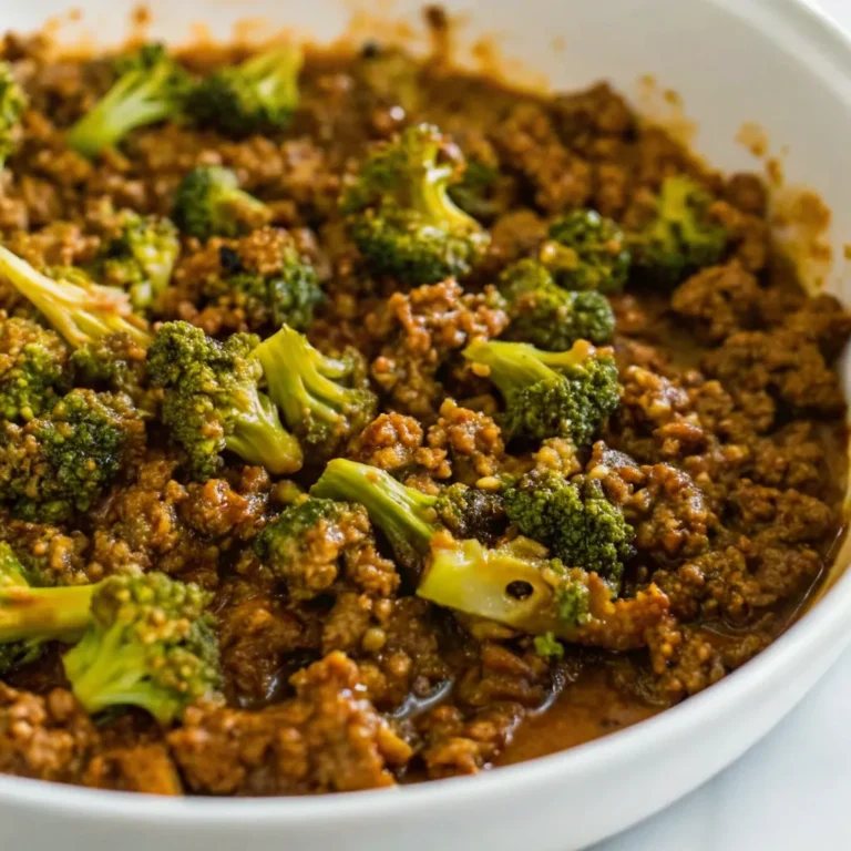 Honey Garlic Ground Beef and Broccoli