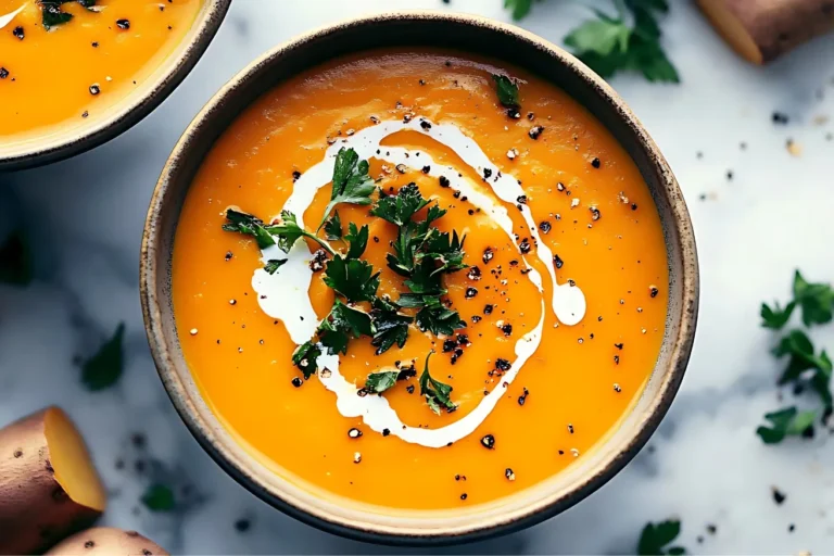 Spicy Butternut Squash and Sweet Potato Soup
