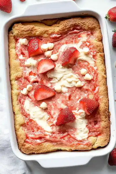 strawberry earthquake cake